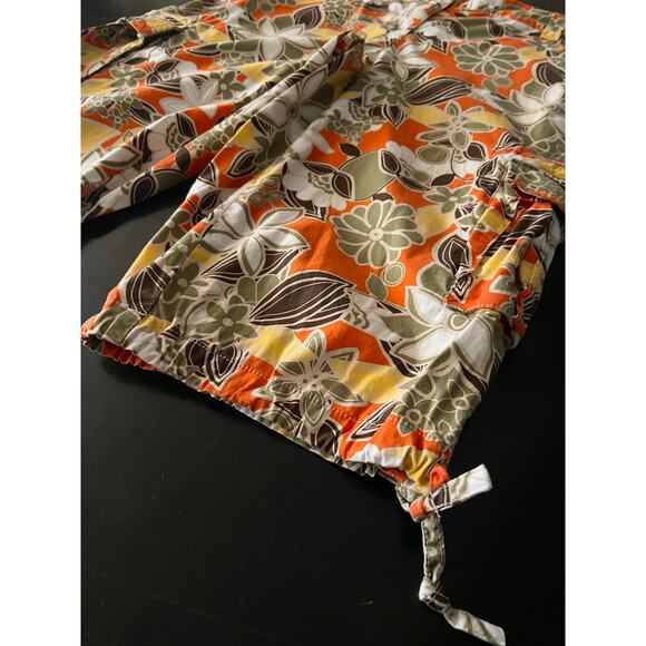 STYLE & CO. Multicolored Floral Cargo Crop Pants sz 6P - Picture 5 of 12